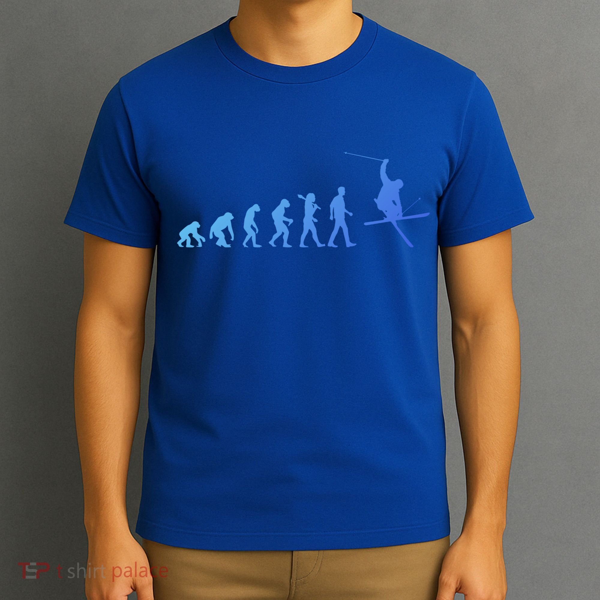 Evolution Of Skiing Cool Gift T-Shirt