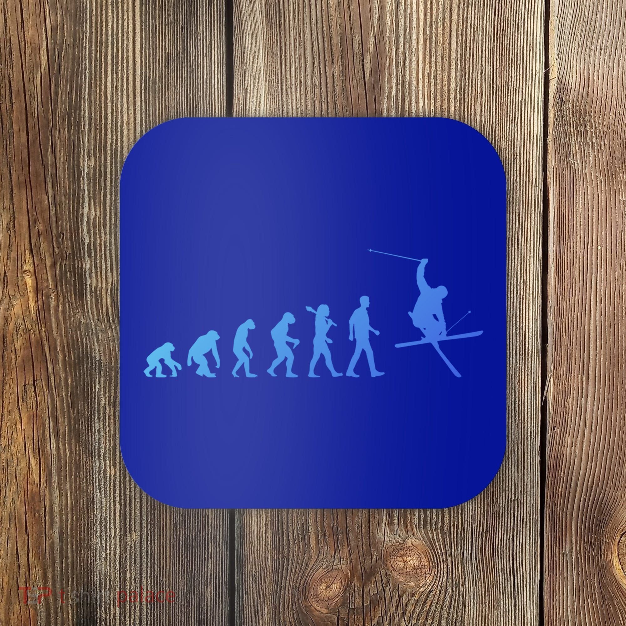 Evolution Of Skiing Cool Gift Coaster