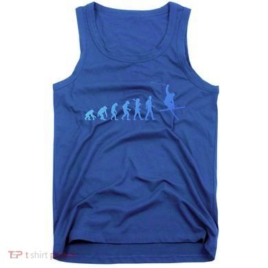 Evolution Of Skiing Cool Gift Tank Top