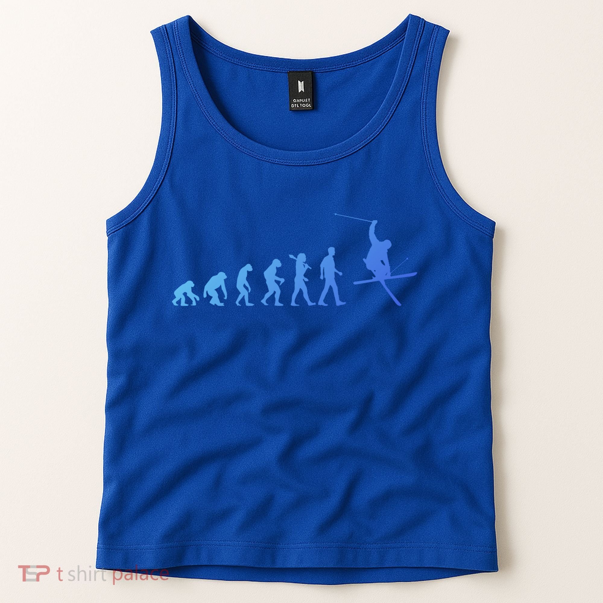 Evolution Of Skiing Cool Gift Tank Top