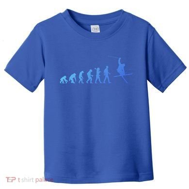 Evolution Of Skiing Cool Gift Toddler T-Shirt