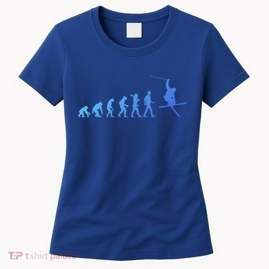Evolution Of Skiing Cool Gift Women's T-Shirt