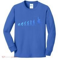 Evolution Of Skiing Cool Gift Kids Long Sleeve Shirt thumb 0