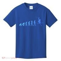 Evolution Of Skiing Cool Gift Kids T-Shirt thumb 0