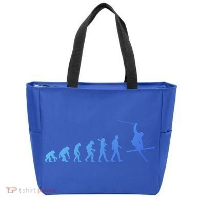 Evolution Of Skiing Cool Gift Tote Bag