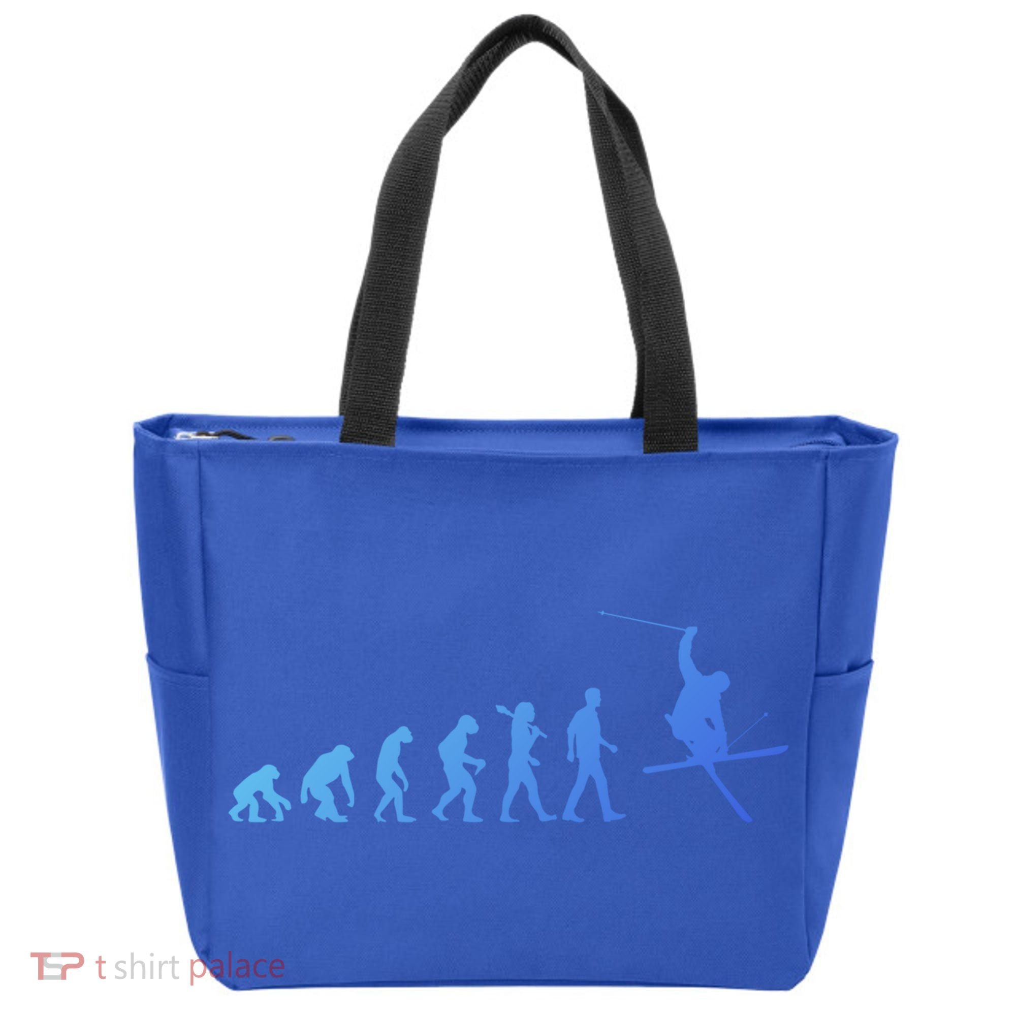 Evolution Of Skiing Cool Gift Tote Bag