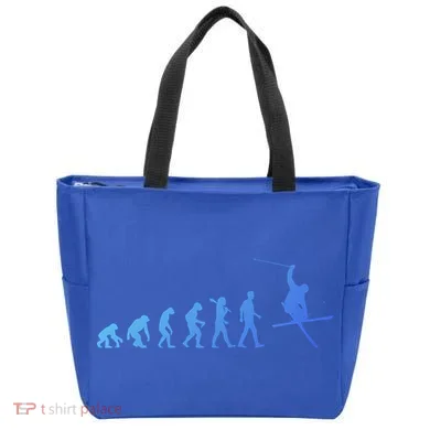 Evolution Of Skiing Cool Gift Tote Bag