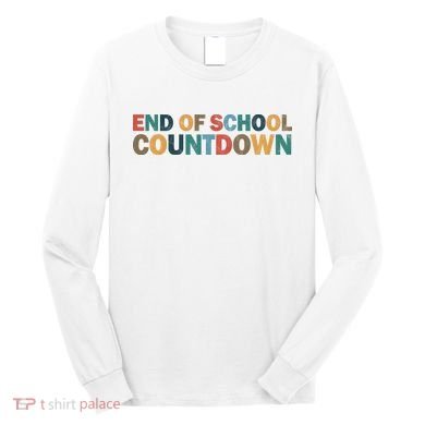 End Of School Countdown Summer Vibe Long Sleeve Shirt