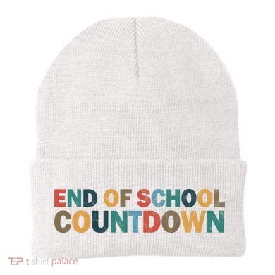 End Of School Countdown Summer Vibe Beanie