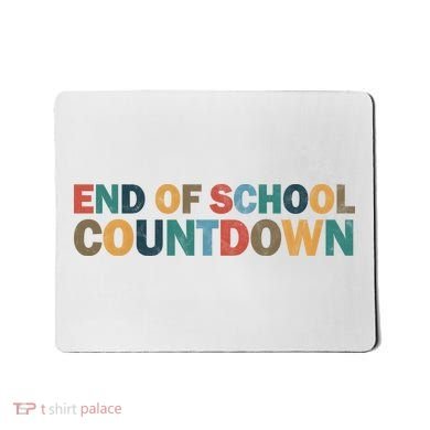 End Of School Countdown Summer Vibe Mousepad
