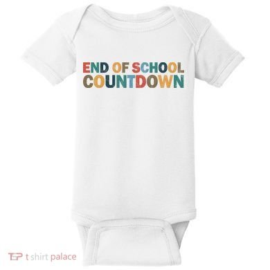 End Of School Countdown Summer Vibe Baby Bodysuit