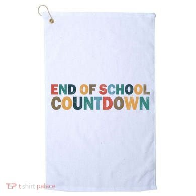 End Of School Countdown Summer Vibe Golf Towel
