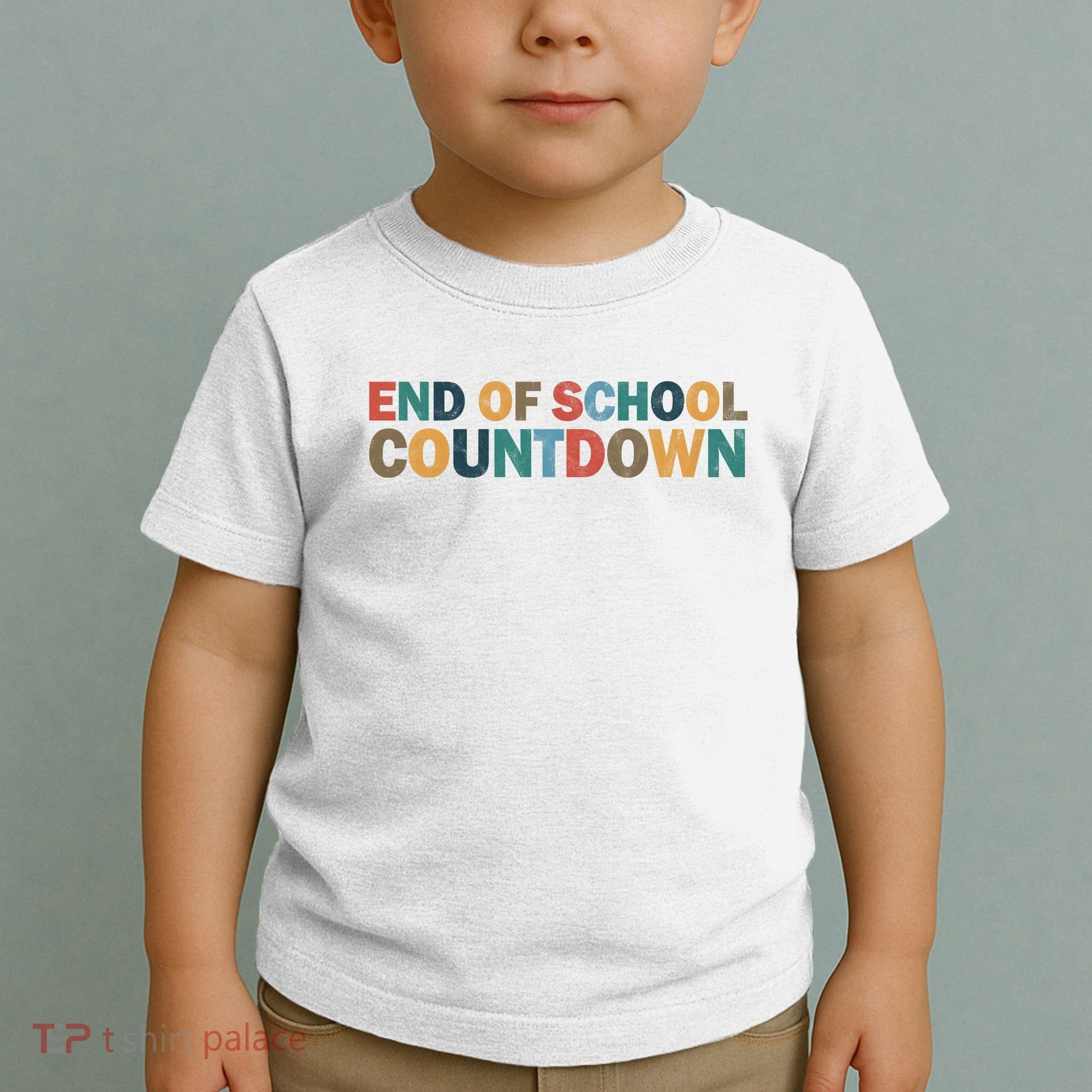 End Of School Countdown Summer Vibe Toddler T-Shirt