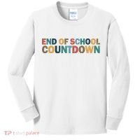 End Of School Countdown Summer Vibe Kids Long Sleeve Shirt thumb 0