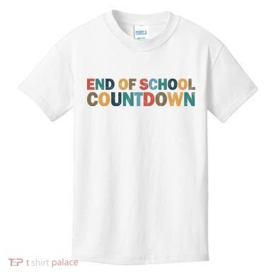 End Of School Countdown Summer Vibe Kids T-Shirt