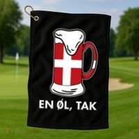 En Ol Tak Denmark Scandinavia Countries Copenhagen Danish Golf Towel thumb 1