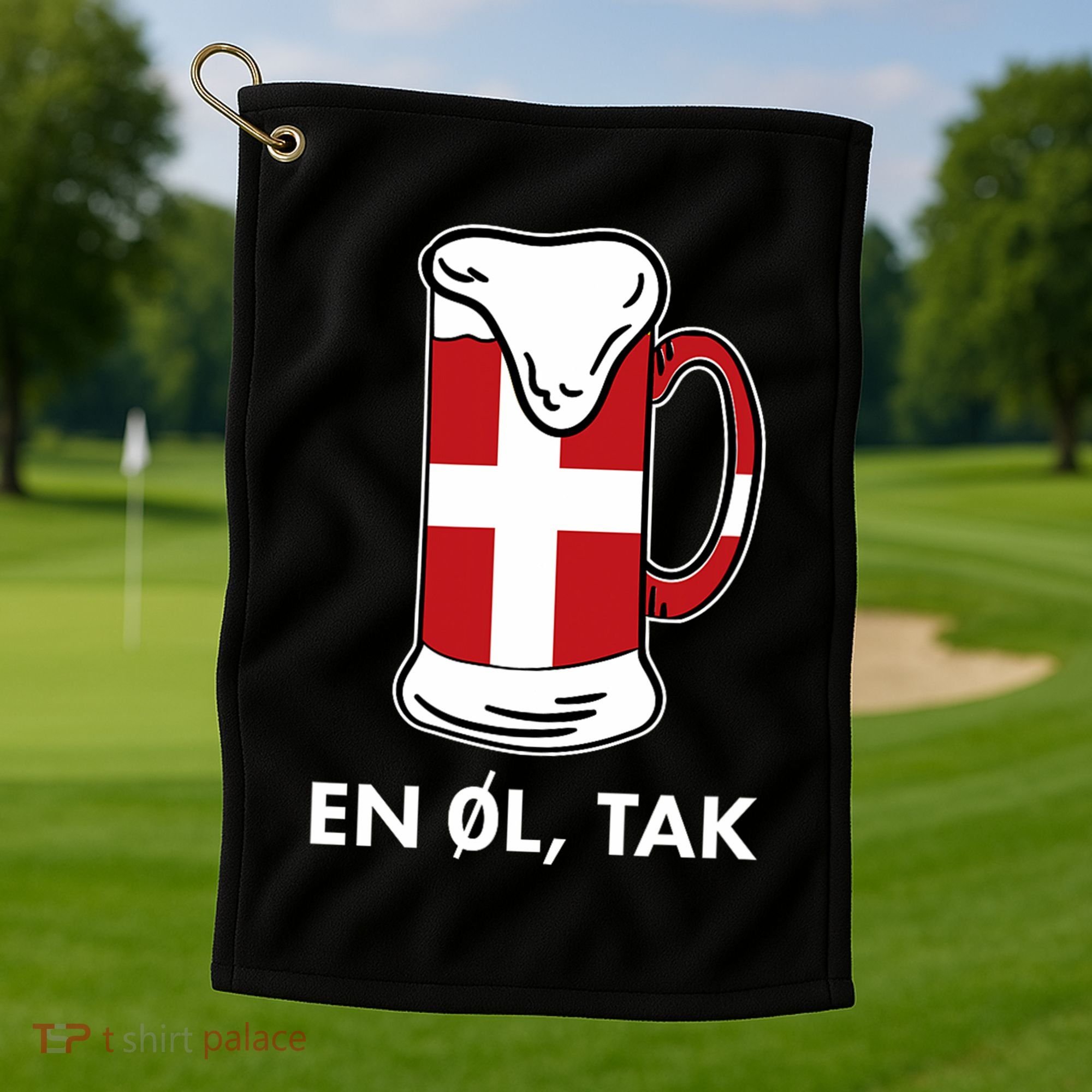 En Ol Tak Denmark Scandinavia Countries Copenhagen Danish Golf Towel