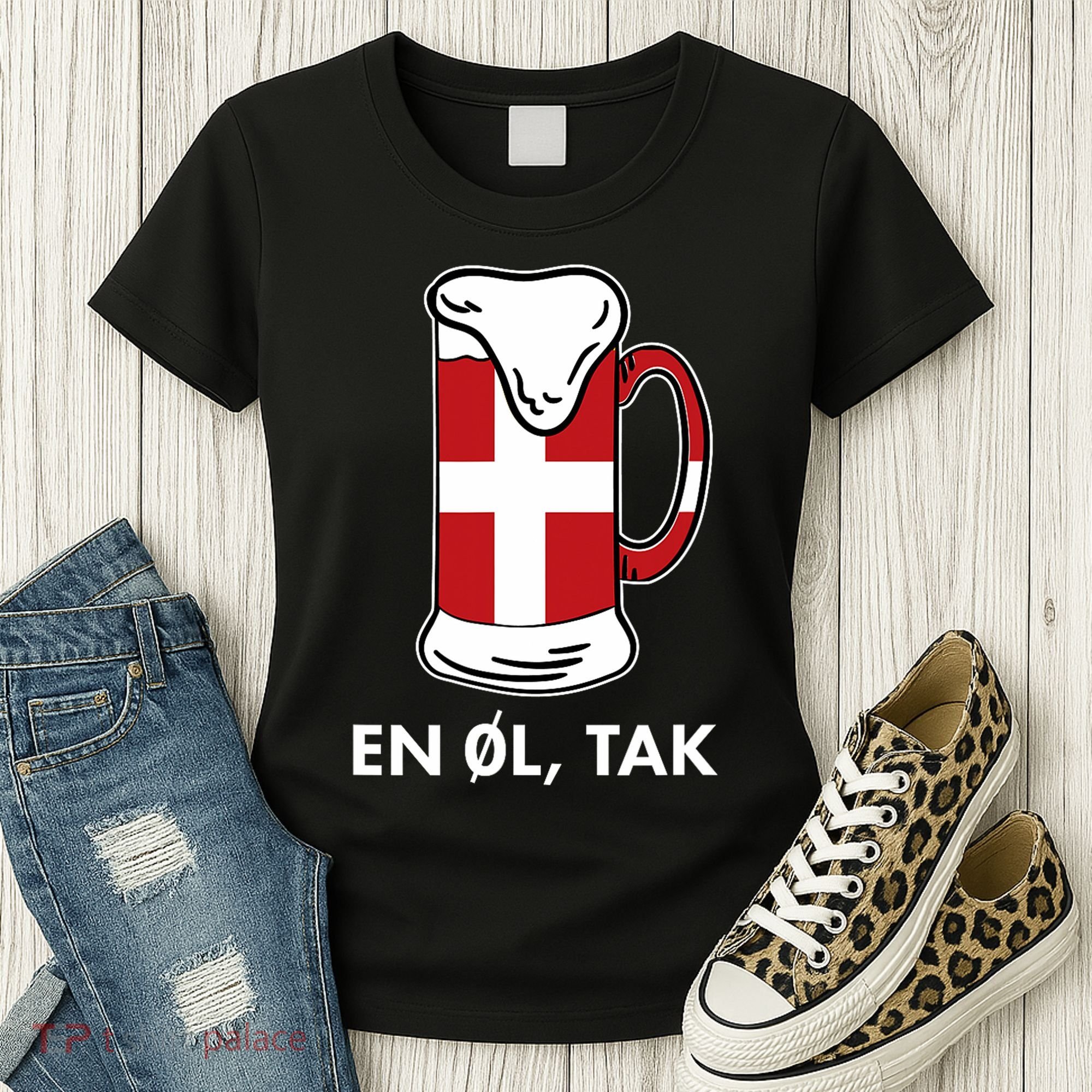 En Ol Tak Denmark Scandinavia Countries Copenhagen Danish Women's T-Shirt