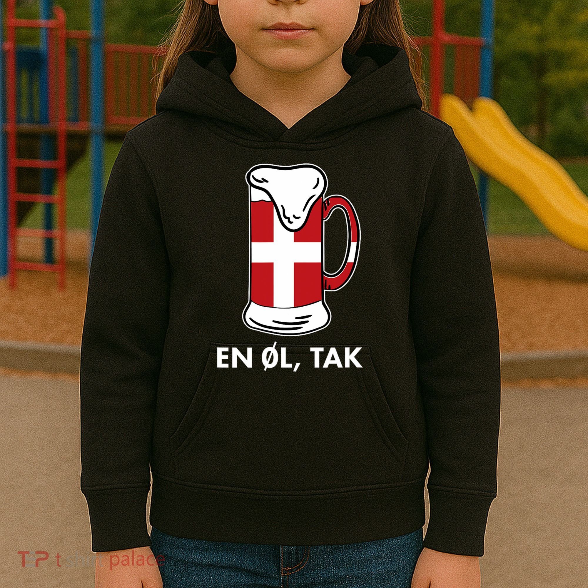 En Ol Tak Denmark Scandinavia Countries Copenhagen Danish Kids Hoodie