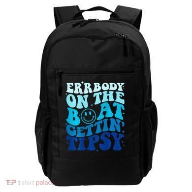 Errbody On The Boat Gettin Tipsy Retro Summer Waving Backpack
