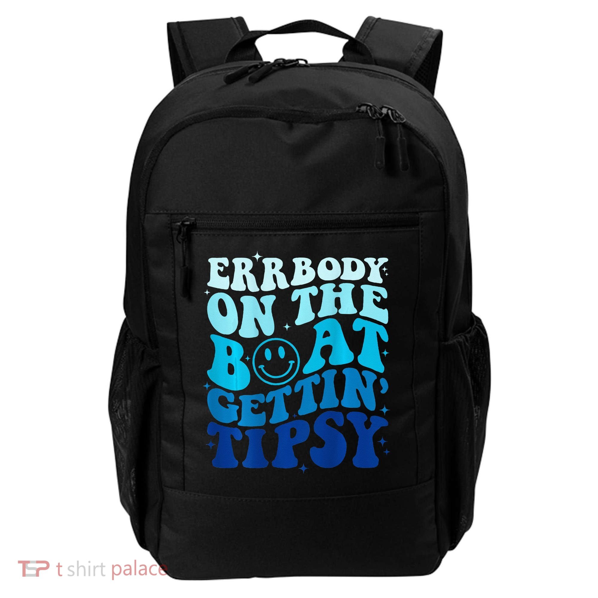 Errbody On The Boat Gettin Tipsy Retro Summer Waving Backpack