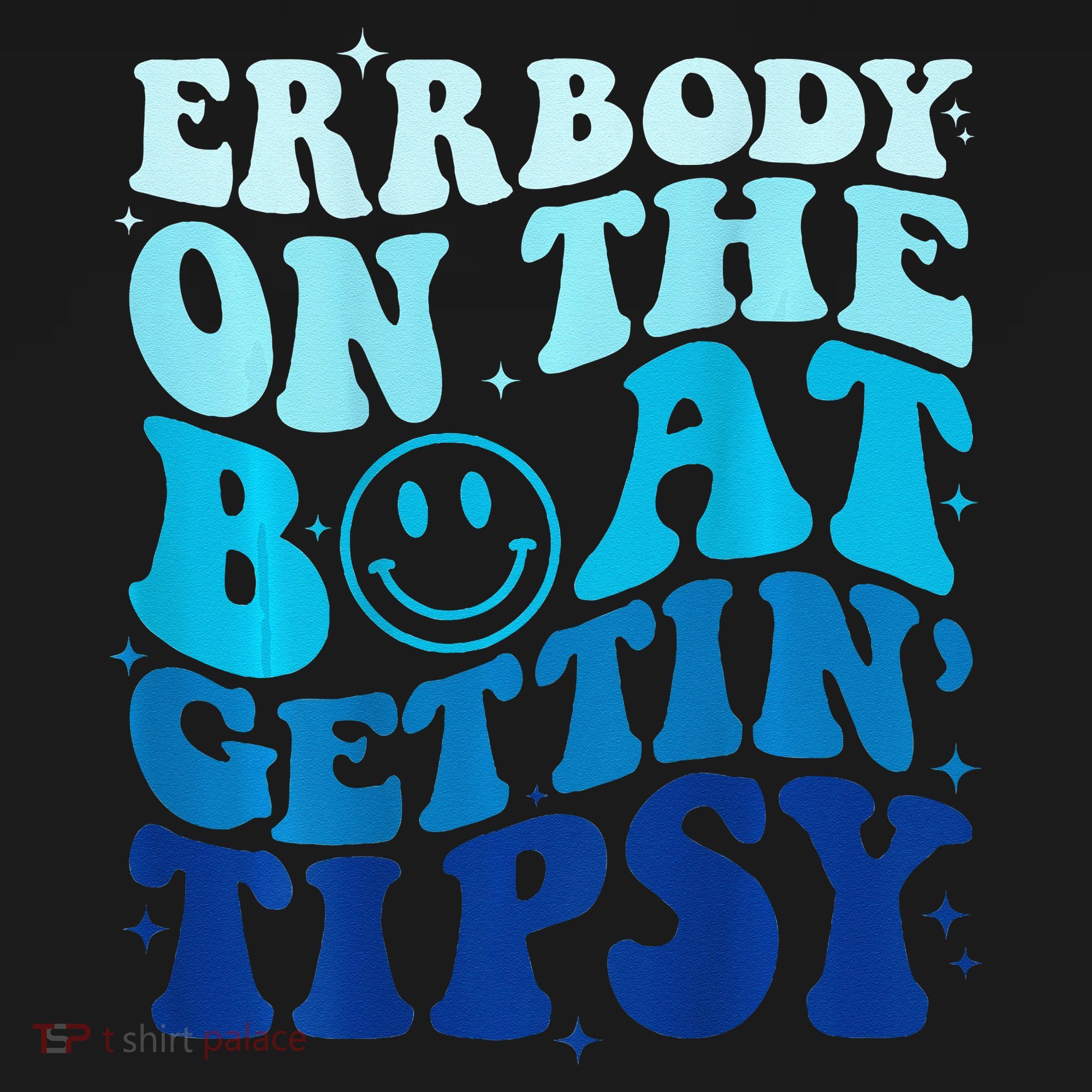 Errbody On The Boat Gettin Tipsy Retro Summer Waving Ornament