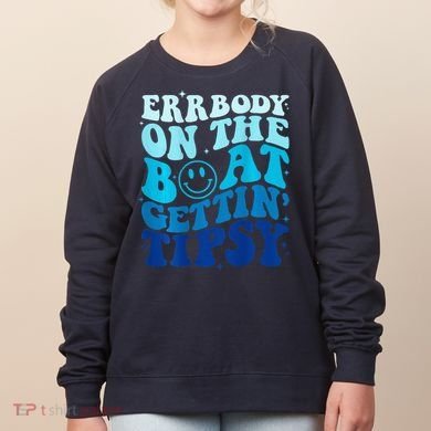 Errbody On The Boat Gettin Tipsy Retro Summer Waving Women's Sweatshirt