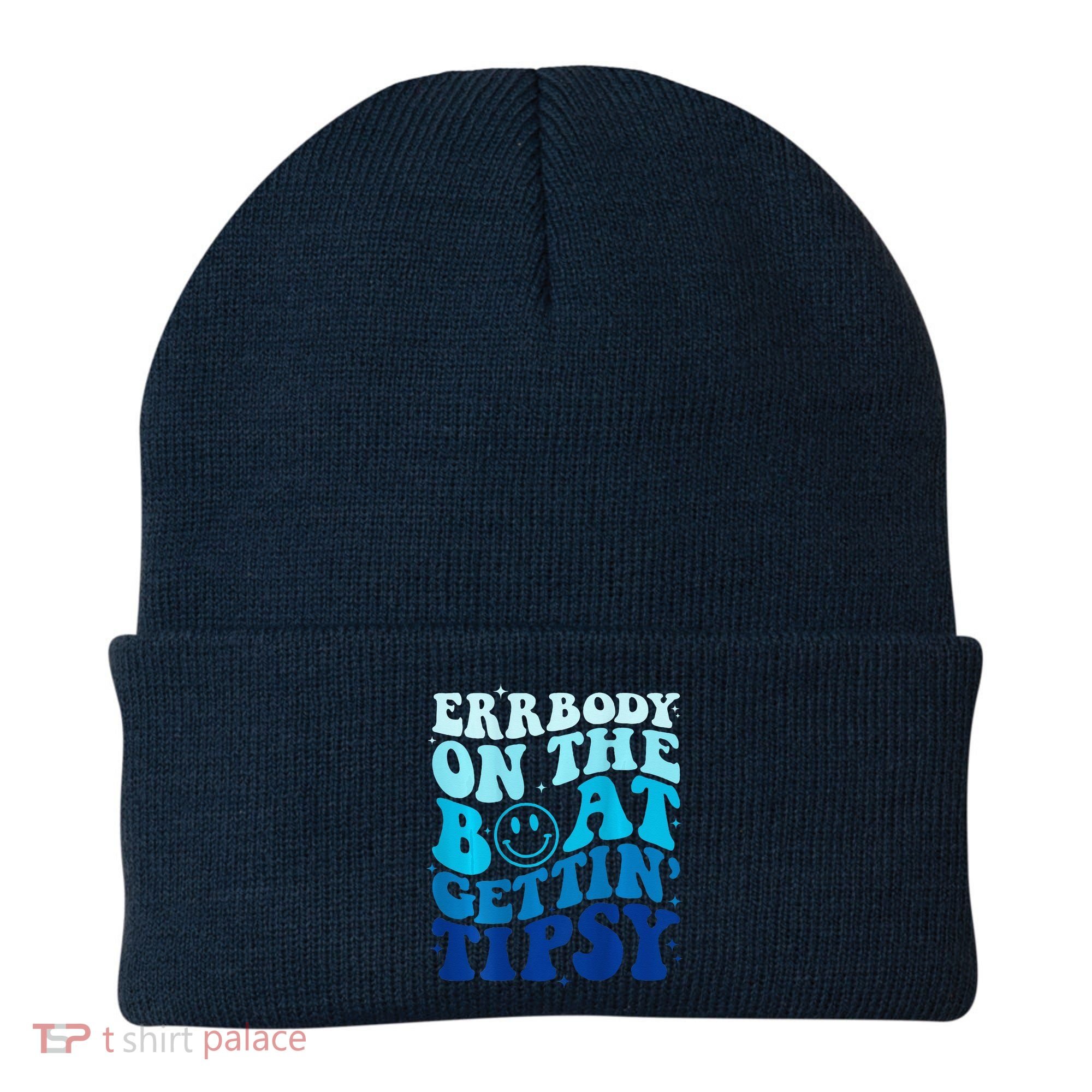 Errbody On The Boat Gettin Tipsy Retro Summer Waving Beanie