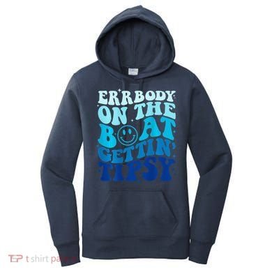Errbody On The Boat Gettin Tipsy Retro Summer Waving Women's Hoodie