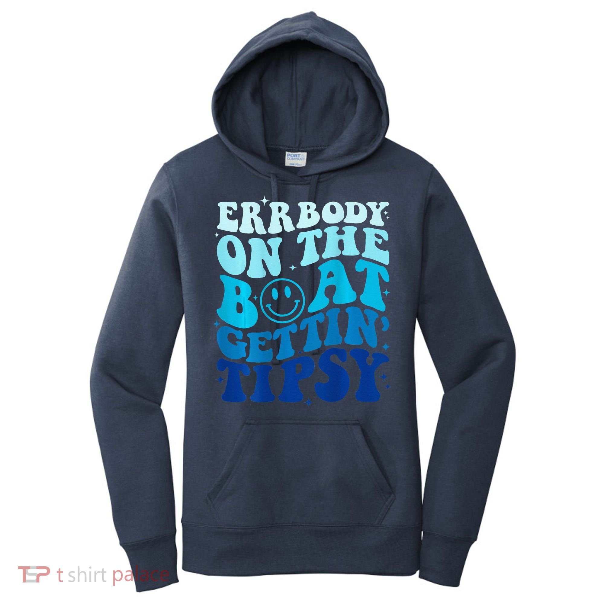 Errbody On The Boat Gettin Tipsy Retro Summer Waving Women's Hoodie