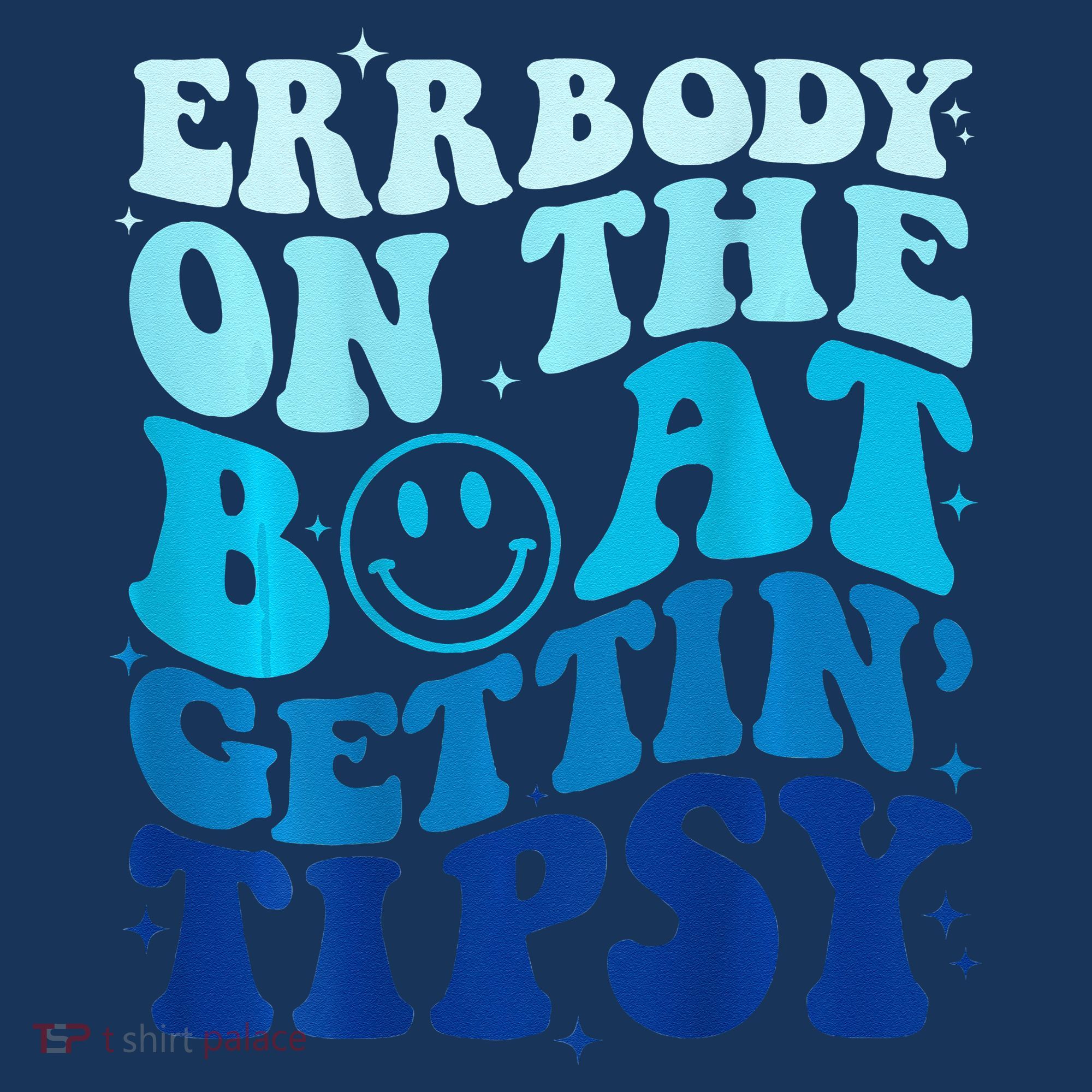 Errbody On The Boat Gettin Tipsy Retro Summer Waving Women's Tank Top