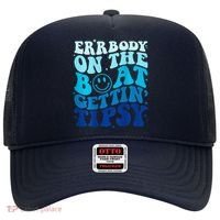 Errbody On The Boat Gettin Tipsy Retro Summer Waving Hat thumb 0