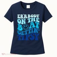 Errbody On The Boat Gettin Tipsy Retro Summer Waving Women's T-Shirt thumb 0