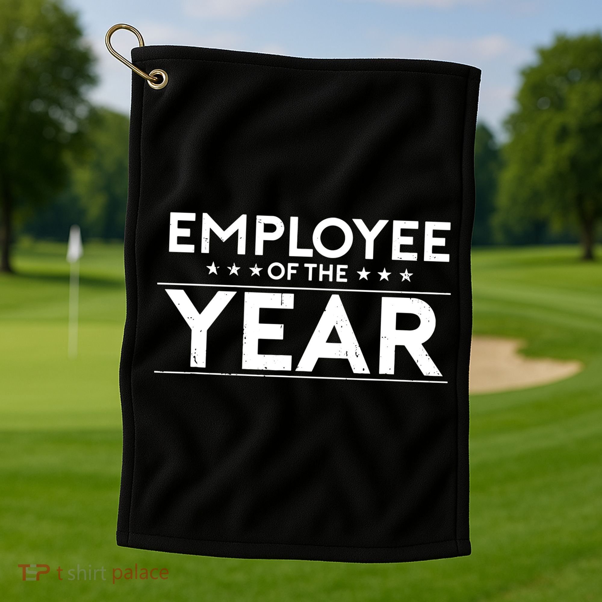 Employee Of The Year Funny For Staff Appreciation Golf Towel