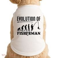 Evolution Of The Fishman Funny Fisherman Doggie Tank thumb 0