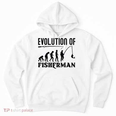 Evolution Of The Fishman Funny Fisherman Hoodie