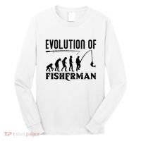 Evolution Of The Fishman Funny Fisherman Long Sleeve Shirt thumb 0