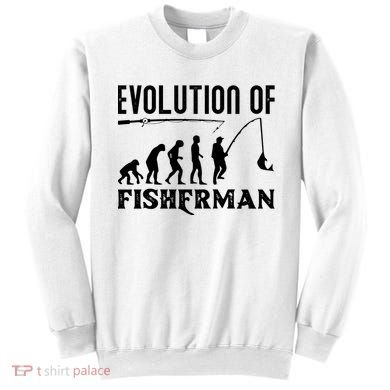 Evolution Of The Fishman Funny Fisherman Sweatshirt