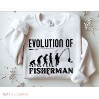 Evolution Of The Fishman Funny Fisherman Sweatshirt thumb 2