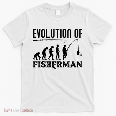 Evolution Of The Fishman Funny Fisherman T-Shirt