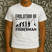 Evolution Of The Fishman Funny Fisherman T-Shirt thumb 3