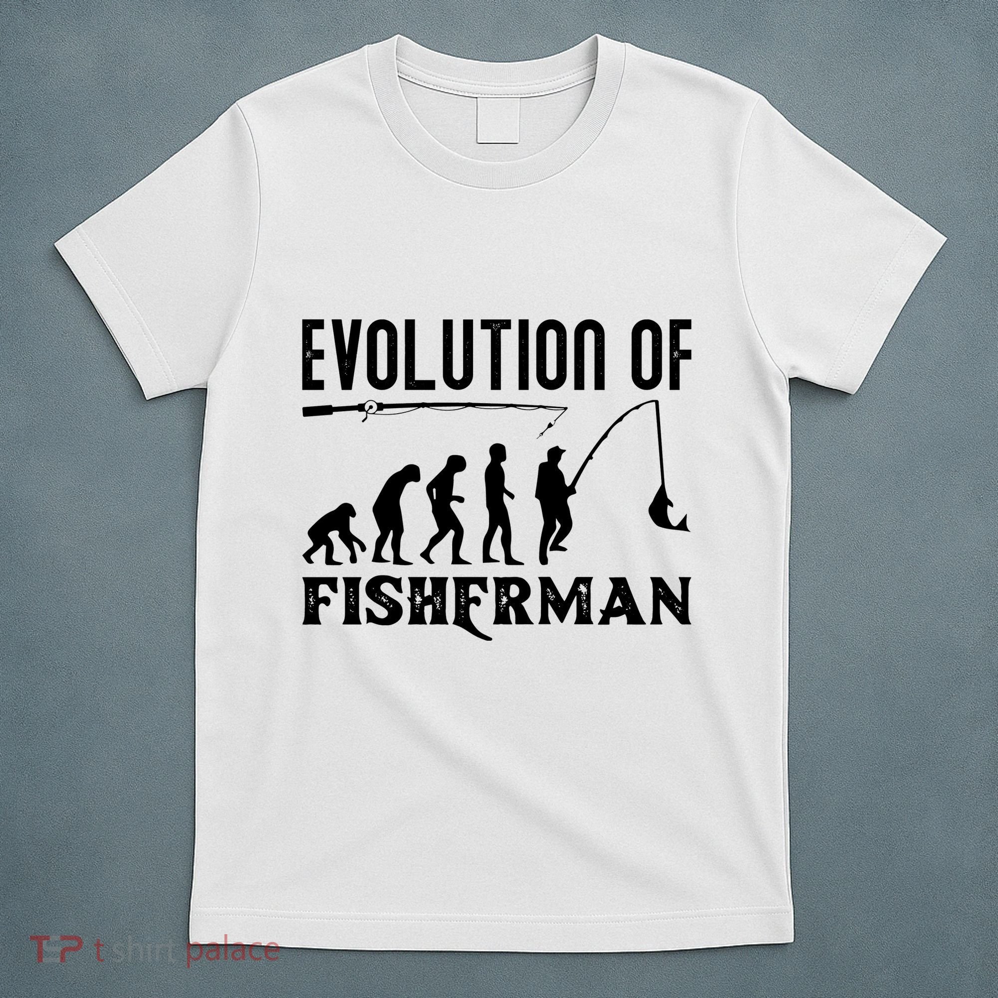 Evolution Of The Fishman Funny Fisherman T-Shirt