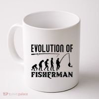 Evolution Of The Fishman Funny Fisherman Coffee Mug thumb 0