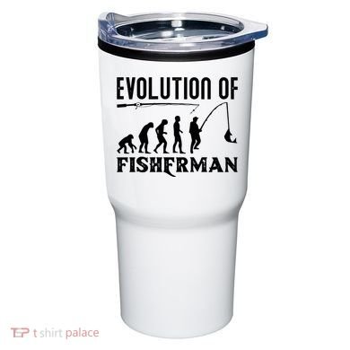 Evolution Of The Fishman Funny Fisherman Tumbler