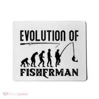 Evolution Of The Fishman Funny Fisherman Mousepad thumb 0
