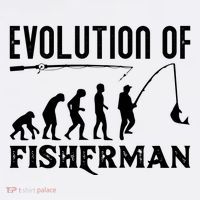 Evolution Of The Fishman Funny Fisherman Mousepad thumb 1