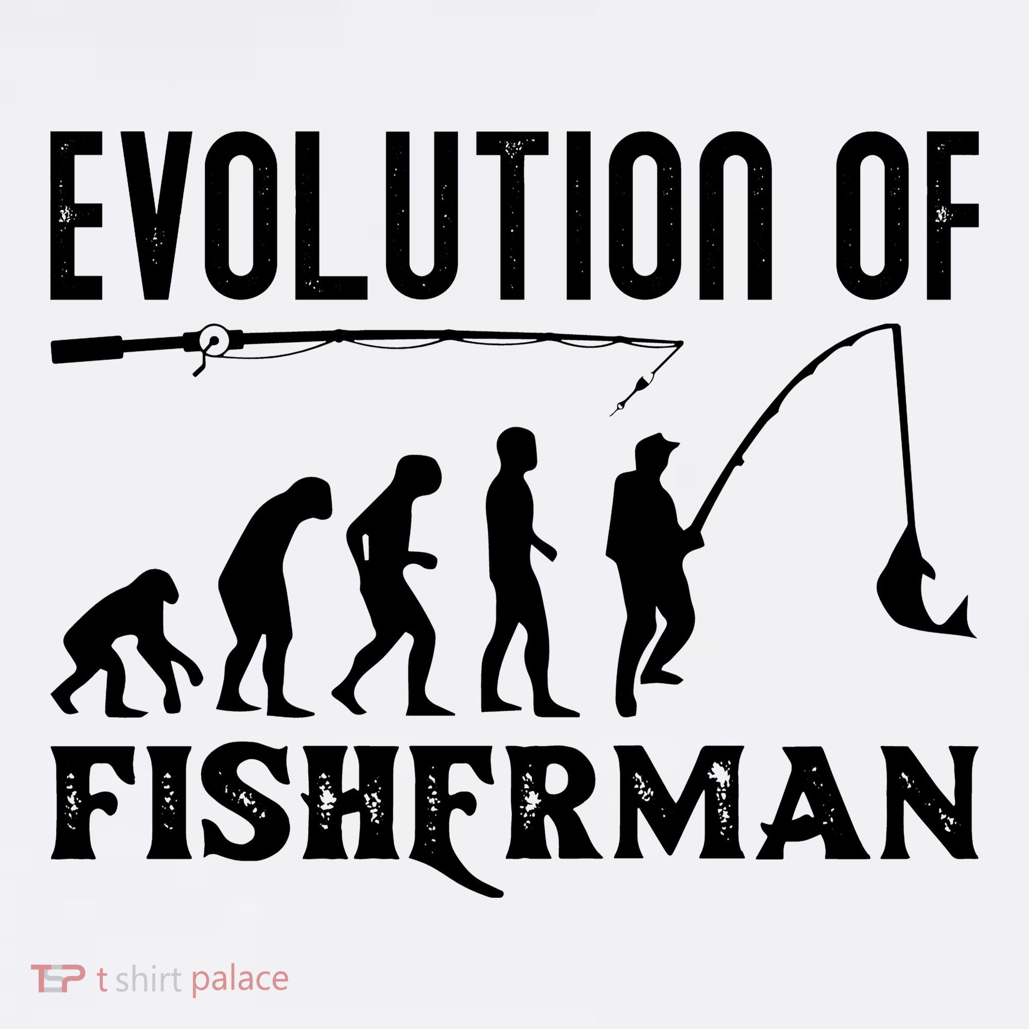Evolution Of The Fishman Funny Fisherman Women's Tank Top