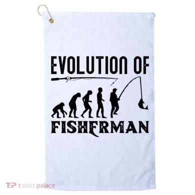 Evolution Of The Fishman Funny Fisherman Golf Towel