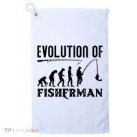 Evolution Of The Fishman Funny Fisherman Golf Towel thumb 0