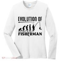 Evolution Of The Fishman Funny Fisherman Women's Long Sleeve Shirt thumb 0